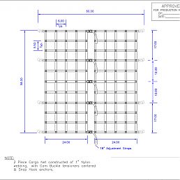 Ford Transit Medium Roof Cargo Net
