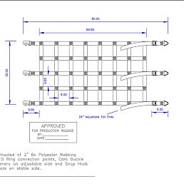 Roofing Truck Insulation Cargo Net 80 x 35"