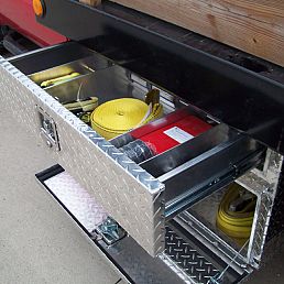 UnderBody Flat Bed Mount Truck Tool Box w/Top Drawer