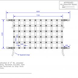 Work Truck Tailgate Net 92 x 42"