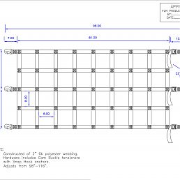 Work Truck Tailgate Net 98 x 42"